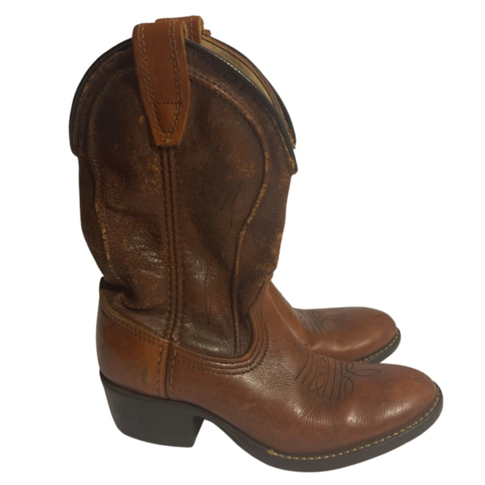 Acme kids size 2 brown cowboy boots